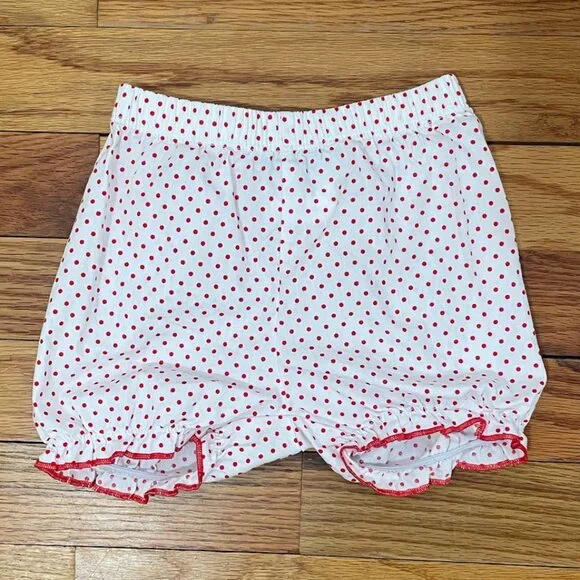 Girls 12 Month Three Apple Back to School Bloomerset - Picture 3 of 6